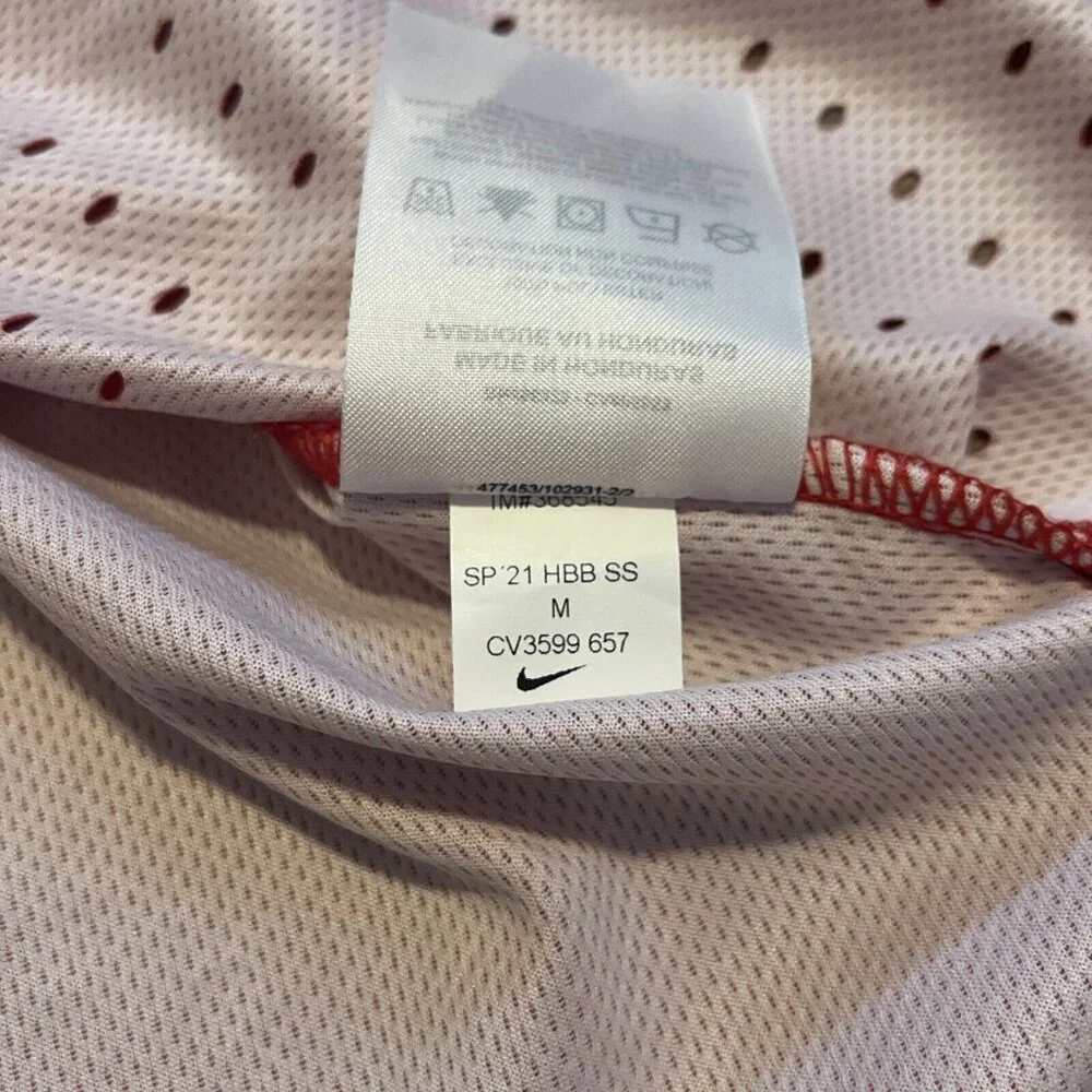 Women's Nike NSU Digital Elite Fast Running Singlet MEDIUM Track CV3599 Red Mesh